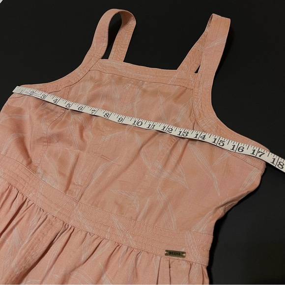 Prana Sundrifter Midi Dress Apple Blossom Print, peach color Size Medium - Picture 3 of 13